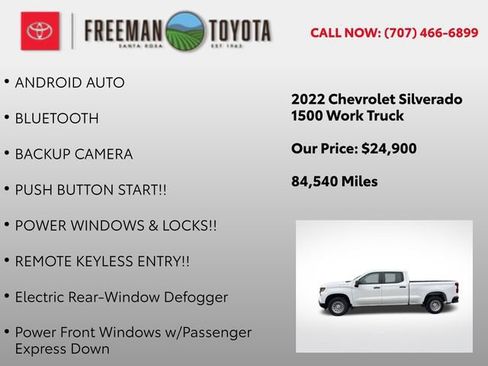 Used 2022 Chevrolet Silverado 1500 W/T w/ Trailering Package RWD image 12