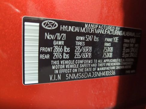 Used 2022 Hyundai Santa Fe SEL w/ Convenience Package AWD/4WD image 24