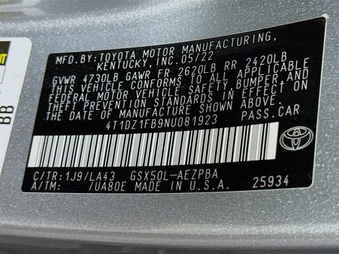 Used 2022 Toyota Avalon Limited w/ Advanced Safety Package FWD image 33