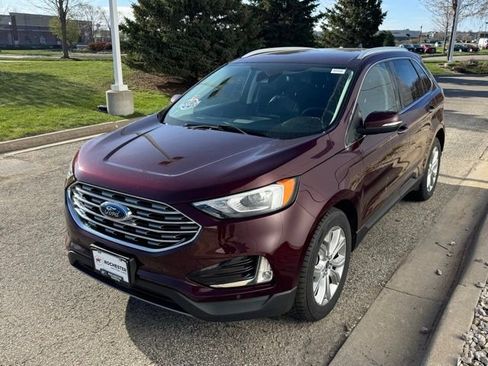 Used 2021 Ford Edge Titanium w/ Class II Trailer Tow Package AWD/4WD image 32
