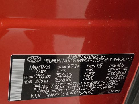Used 2023 Hyundai Santa Fe SEL w/ Cargo Package FWD image 33