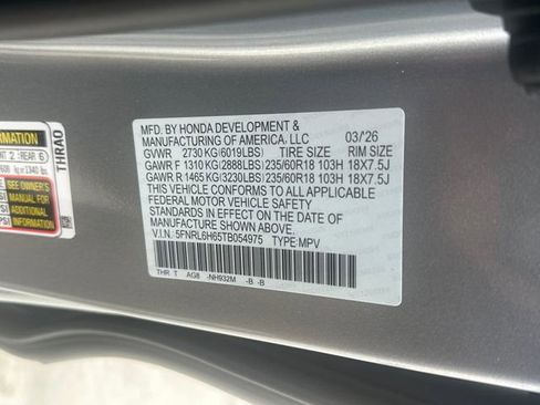 New 2026 Honda Odyssey EX-L image 30