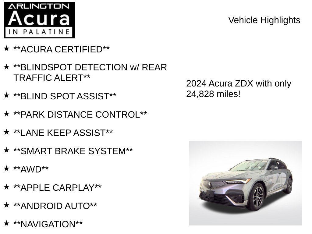 Used 2024 Acura ZDX A-Spec AWD/4WD image 7