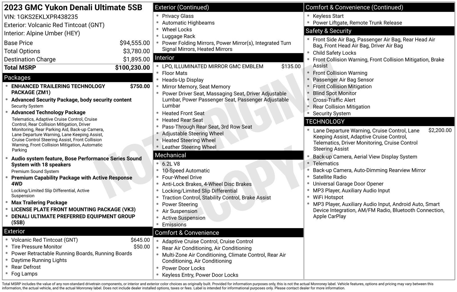 Used 2023 GMC Yukon Denali Ultimate AWD/4WD image 41