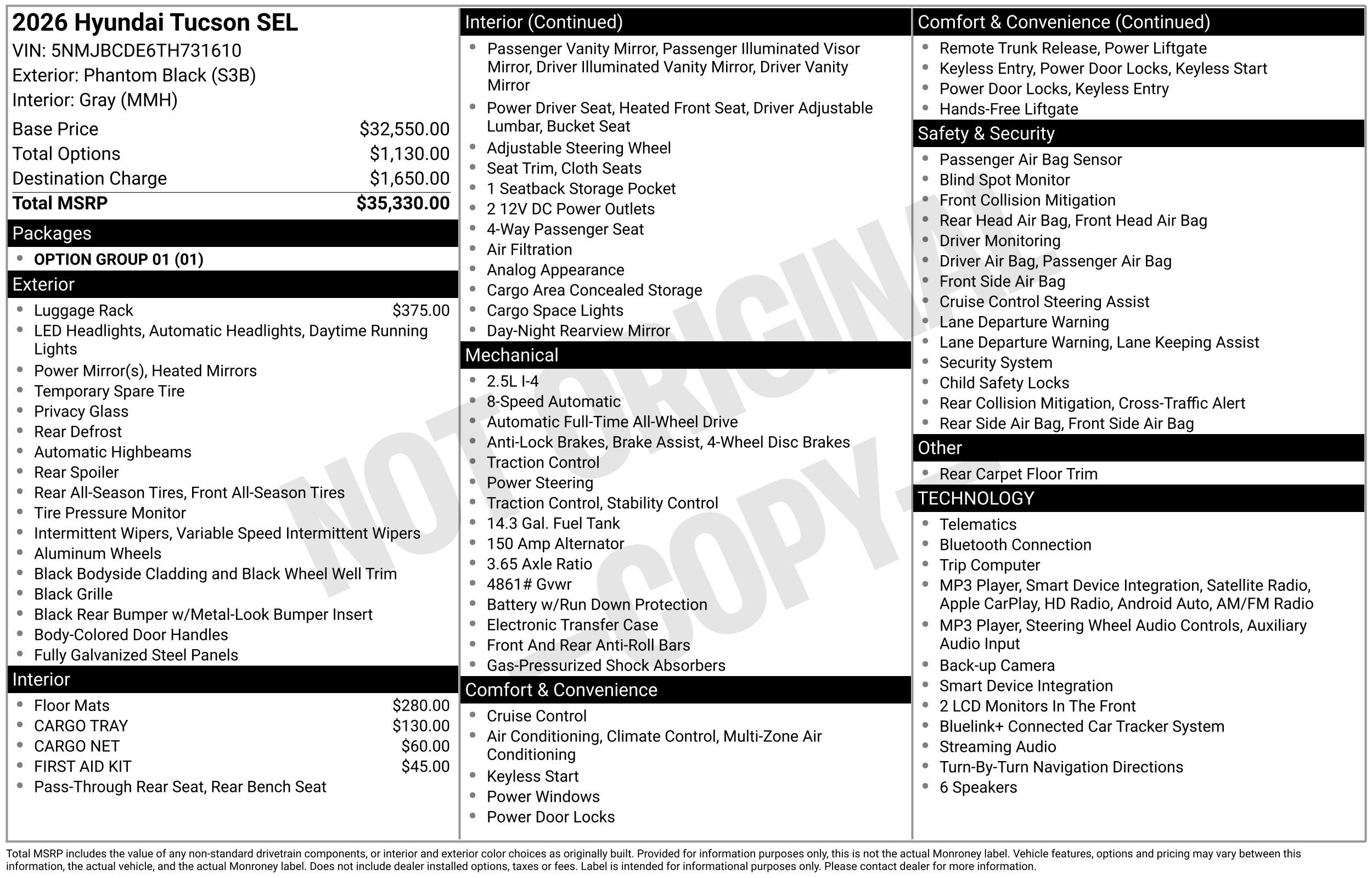 New 2026 Hyundai Tucson SEL Plus AWD/4WD image 3