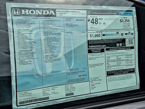 New 2026 Honda Accord EX-L image 11