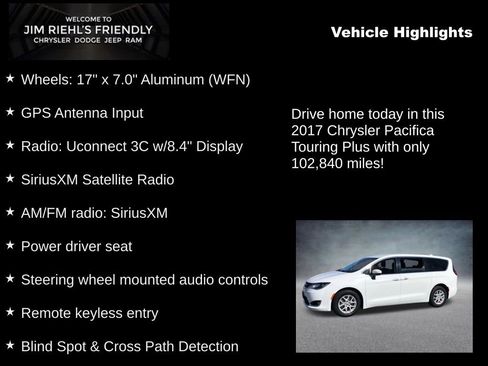 Used 2017 Chrysler Pacifica Touring Plus image 5