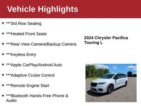 Used 2024 Chrysler Pacifica Touring-L w/ S Appearance Package FWD image 4