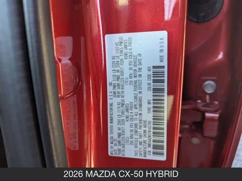 Certified 2026 MAZDA CX-50 AWD 2.5 Hybrid w/ Cargo Package image 28