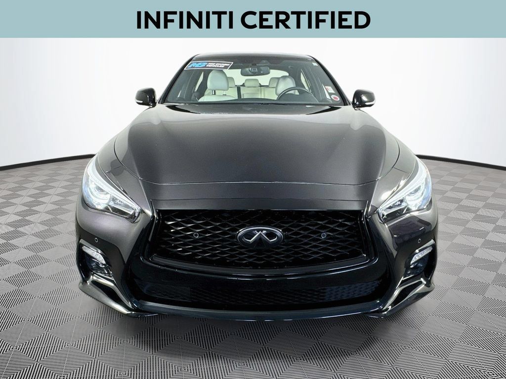 Certified 2023 INFINITI Q50 Red Sport 400 w/ Black Opal Edition AWD/4WD image 2