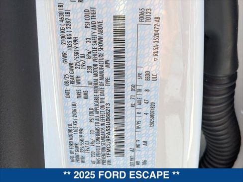 New 2025 Ford Escape ST-Line Elite w/ Premium Technology Package image 22