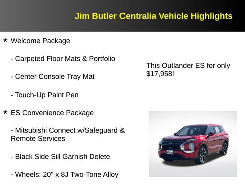 Used 2022 Mitsubishi Outlander ES AWD/4WD image 5