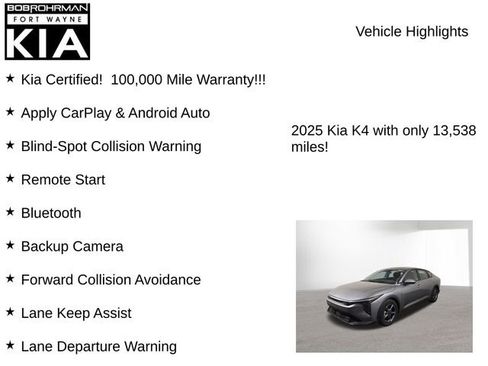 Certified 2025 Kia K4 LXS image 7