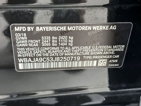 Used 2018 BMW 530e w/ Premium Package 2 image 27