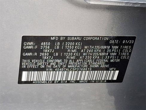 Certified 2023 Subaru Outback Onyx Edition image 28
