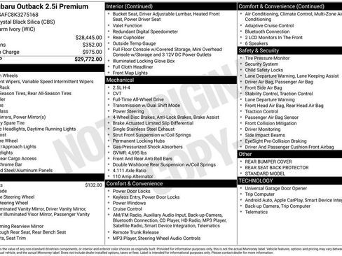 Used 2019 Subaru Outback 2.5i Premium image 19