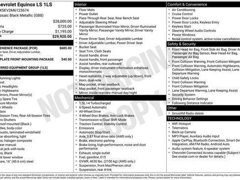 Used 2021 Chevrolet Equinox LS w/ LS Convenience Package AWD/4WD image 17