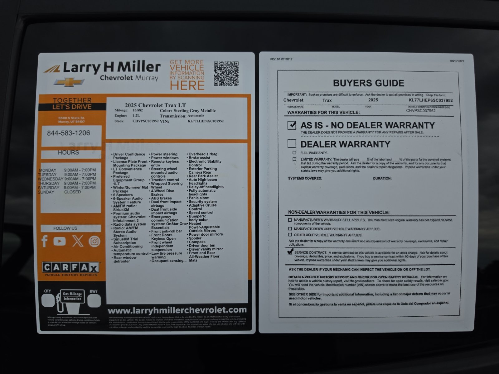 Used 2025 Chevrolet Trax LT w/ Driver Confidence Package FWD image 34