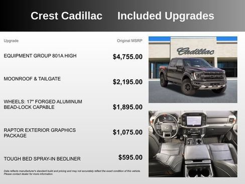 Used 2022 Ford F150 Raptor w/ Equipment Group 801A High AWD/4WD image 5