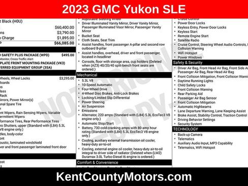 Used 2023 GMC Yukon SLE w/ Gmc Pro Safety Plus Package AWD/4WD image 1