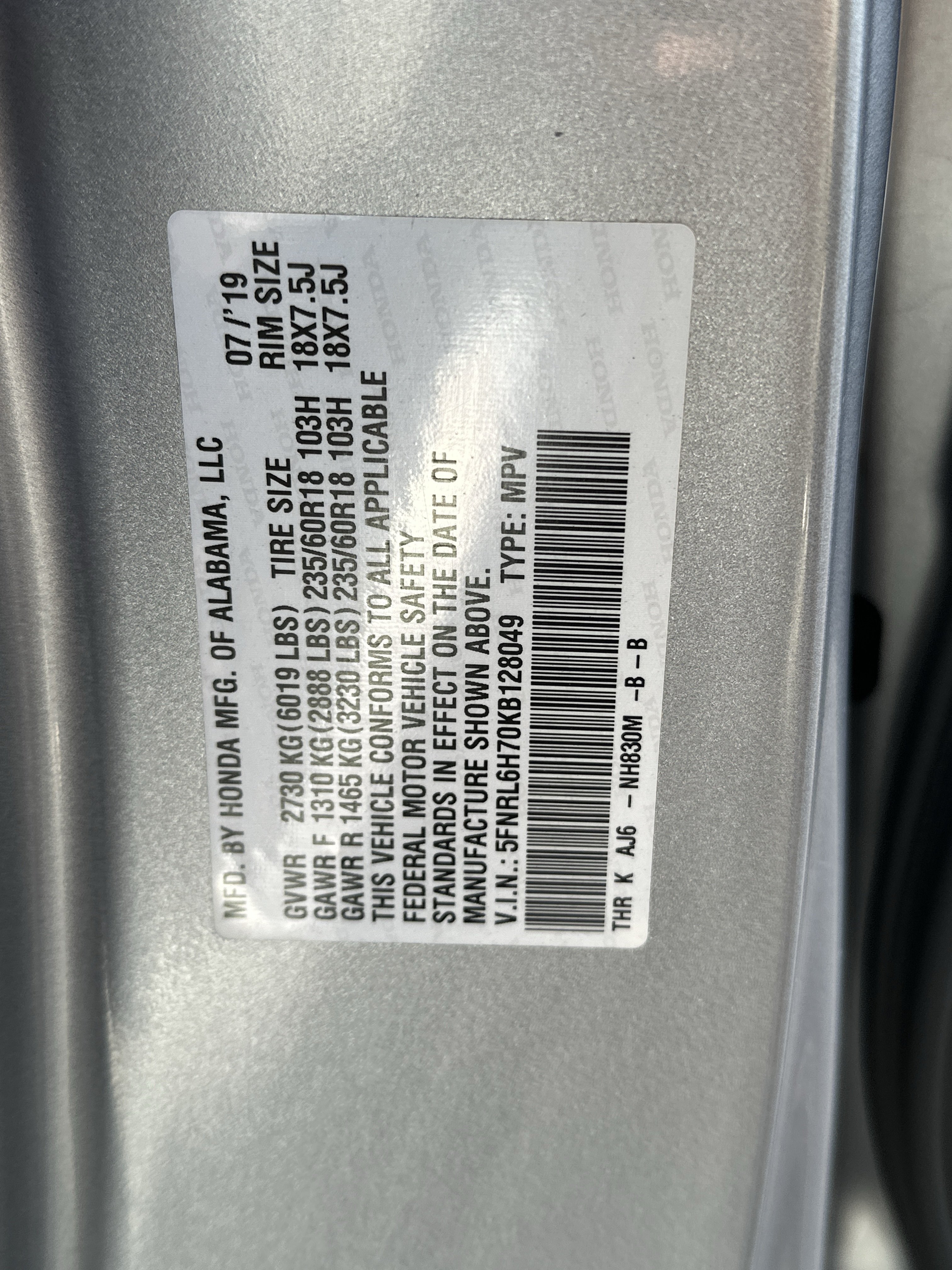 Used 2019 Honda Odyssey EX-L image 32