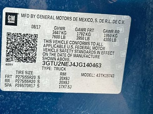Used 2018 GMC Sierra 1500 SLT w/ SLT Premium Package AWD/4WD image 35