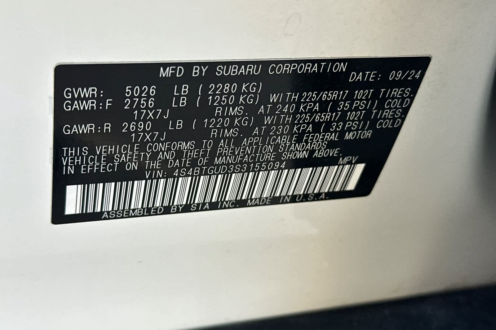 Certified 2025 Subaru Outback Wilderness AWD/4WD image 28