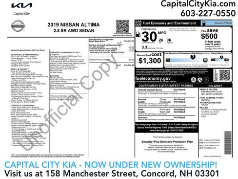 Used 2019 Nissan Altima 2.5 SR image 1