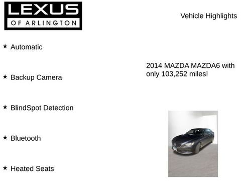 Used 2014 MAZDA MAZDA6 Touring image 7