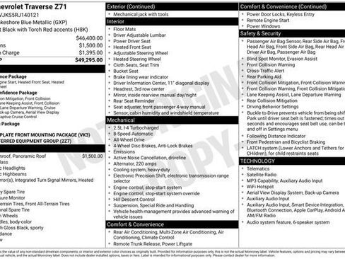 Used 2024 Chevrolet Traverse Z71 AWD/4WD image 3