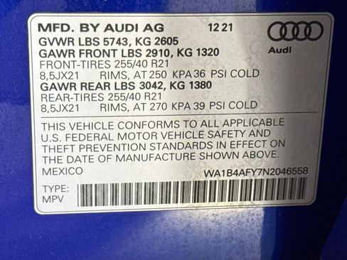 Used 2022 Audi SQ5 Premium Plus w/ Premium Plus Package AWD/4WD image 10