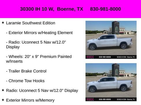 Used 2022 RAM 1500 Laramie w/ Laramie Southwest Edition RWD image 18