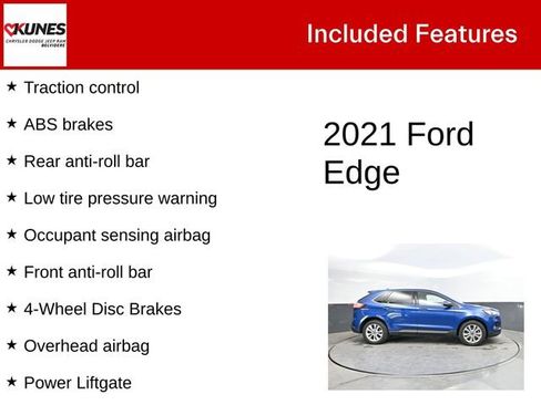 Used 2021 Ford Edge Titanium w/ Cargo Accessory Package AWD/4WD image 3