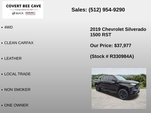 Used 2019 Chevrolet Silverado 1500 RST w/ All-Star Edition AWD/4WD image 6