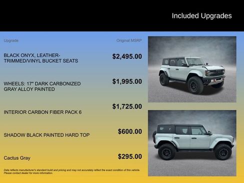 Used 2024 Ford Bronco Raptor w/ Interior Carbon Fiber Pack 6 image 5