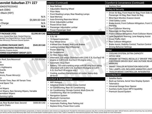 Used 2026 Chevrolet Suburban Z71 w/ Comfort Package AWD/4WD image 9