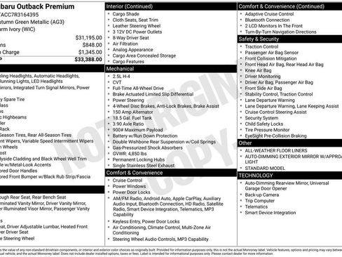 Used 2024 Subaru Outback Premium image 4