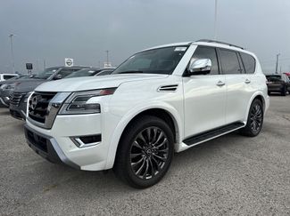 Used 2023 Nissan Armada Platinum w/ Captain's Chairs Package RWD video 1