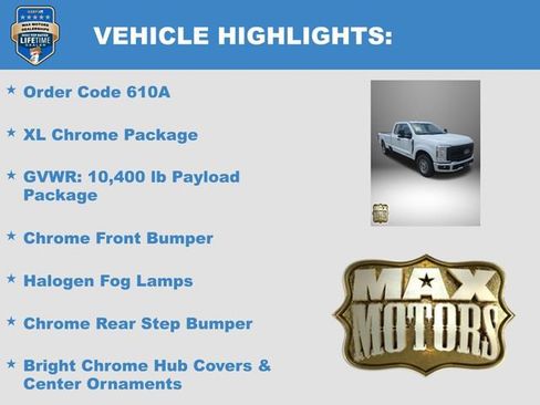 Used 2025 Ford F350 XL w/ XL Chrome Package RWD image 6
