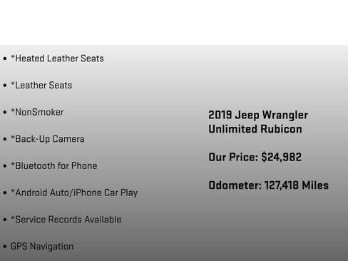 Used 2019 Jeep Wrangler Unlimited Rubicon AWD/4WD image 24