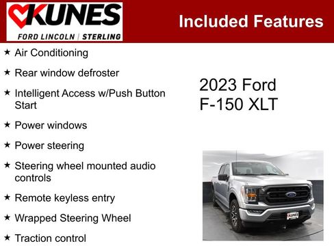 Used 2023 Ford F150 XLT w/ Equipment Group 302A High AWD/4WD image 3