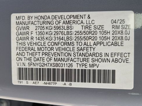 Used 2025 Honda Pilot Touring image 27