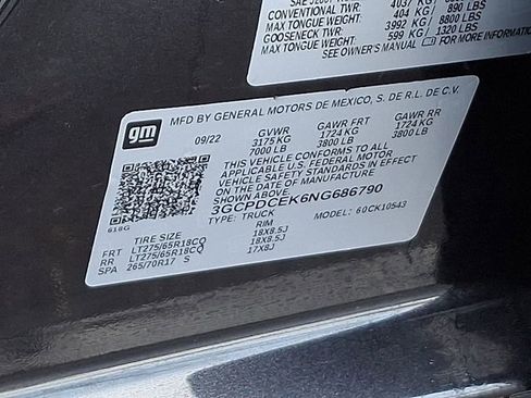 Used 2022 Chevrolet Silverado 1500 Custom Trail Boss image 31