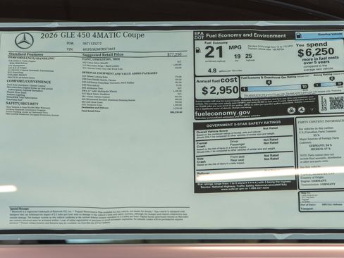 New 2026 Mercedes-Benz GLE 450 4MATIC Coupe image 36