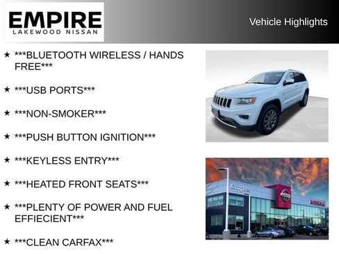 Used 2016 Jeep Grand Cherokee Limited w/ Trailer Tow Group IV AWD/4WD image 2