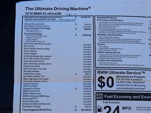 Used 2016 BMW X3 xDrive28i image 40