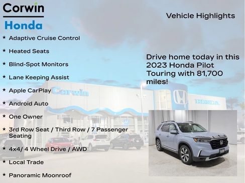 Used 2023 Honda Pilot Touring image 6
