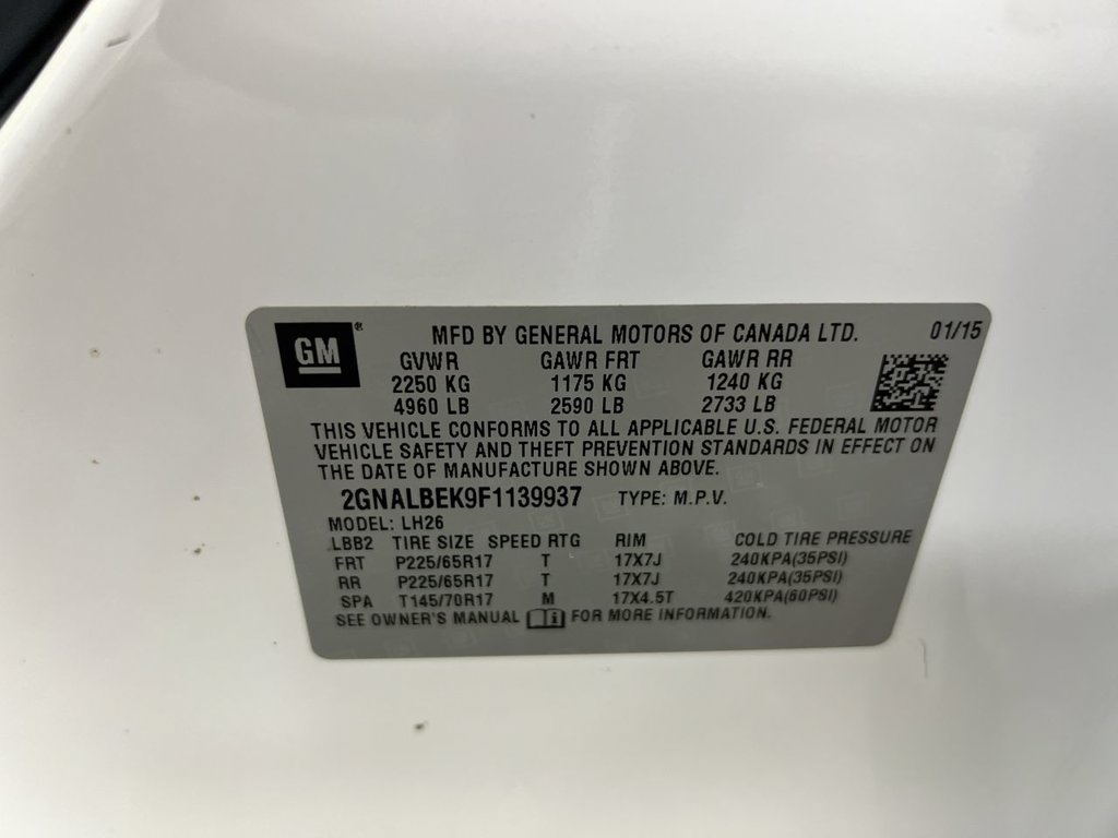 Used 2015 Chevrolet Equinox LT w/ Driver Convenience Package FWD image 27