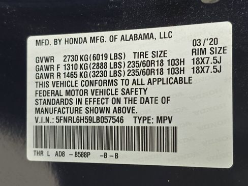 Used 2020 Honda Odyssey EX image 35
