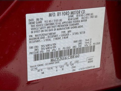 Used 2020 Ford EcoSport SE w/ SE Convenience Package FWD image 32
